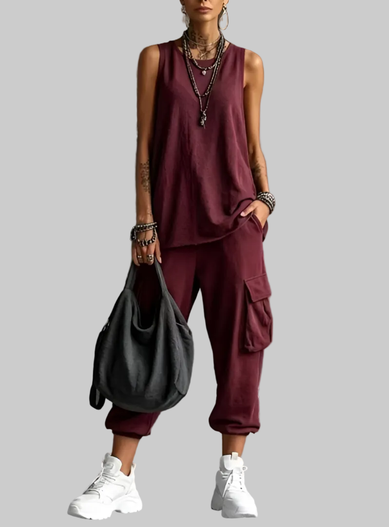 CONJUNTO INFORMAL SUAVE CON BOLSILLO