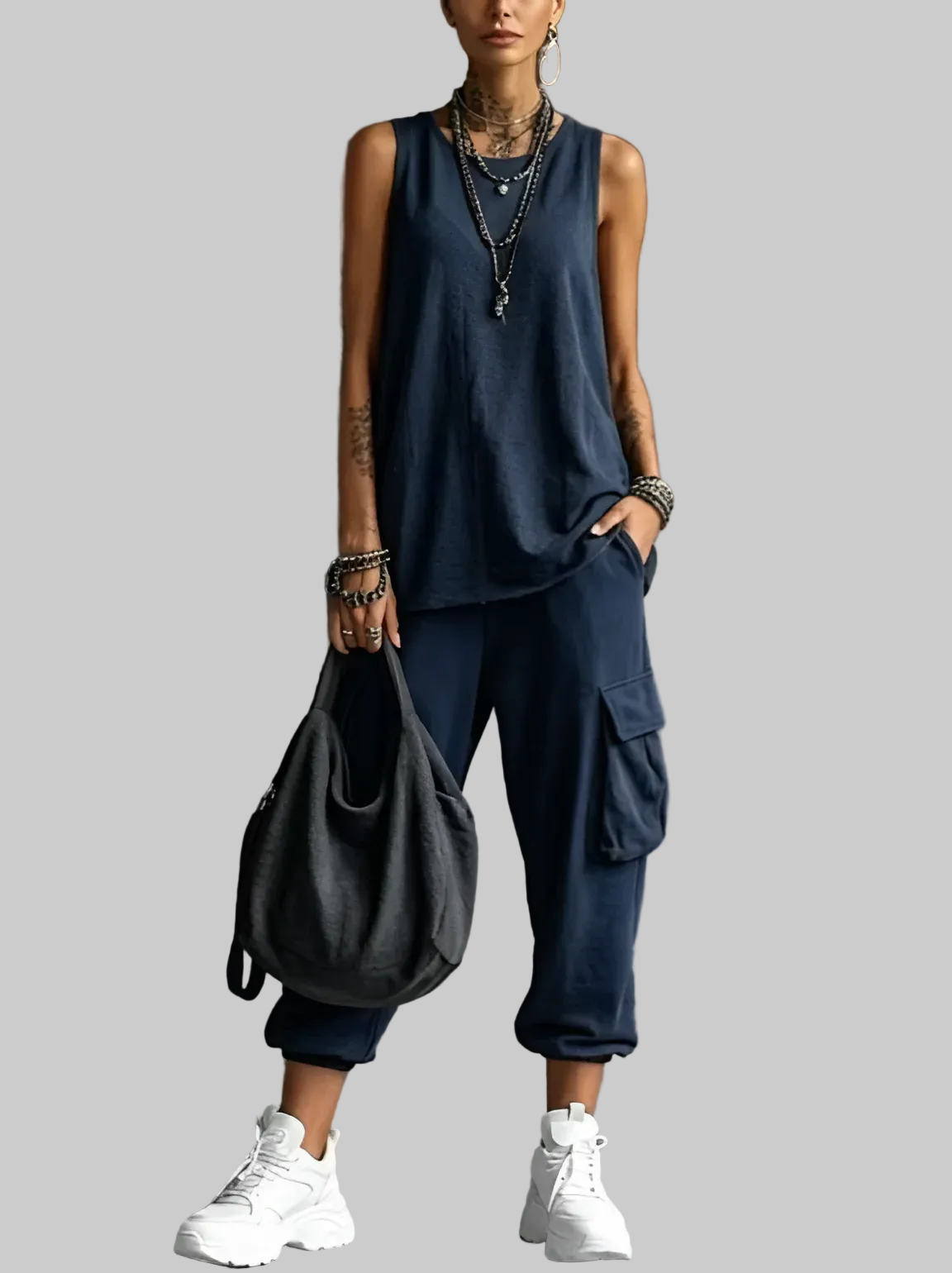 CONJUNTO INFORMAL SUAVE CON BOLSILLO