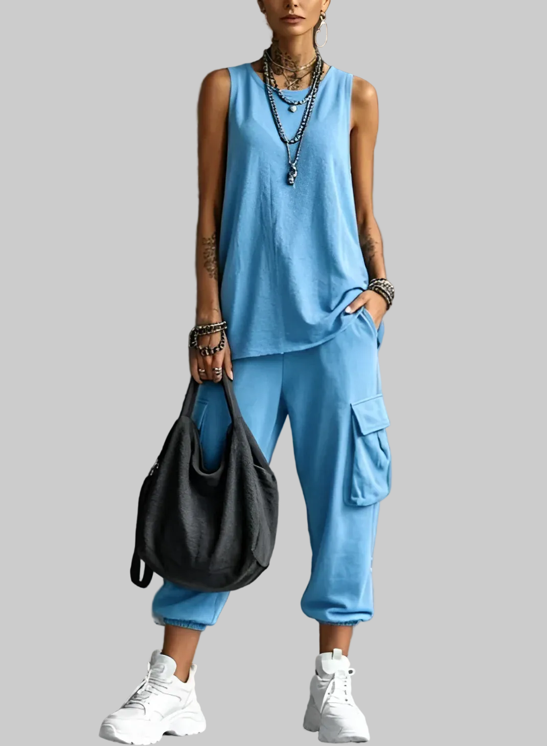 CONJUNTO INFORMAL SUAVE CON BOLSILLO