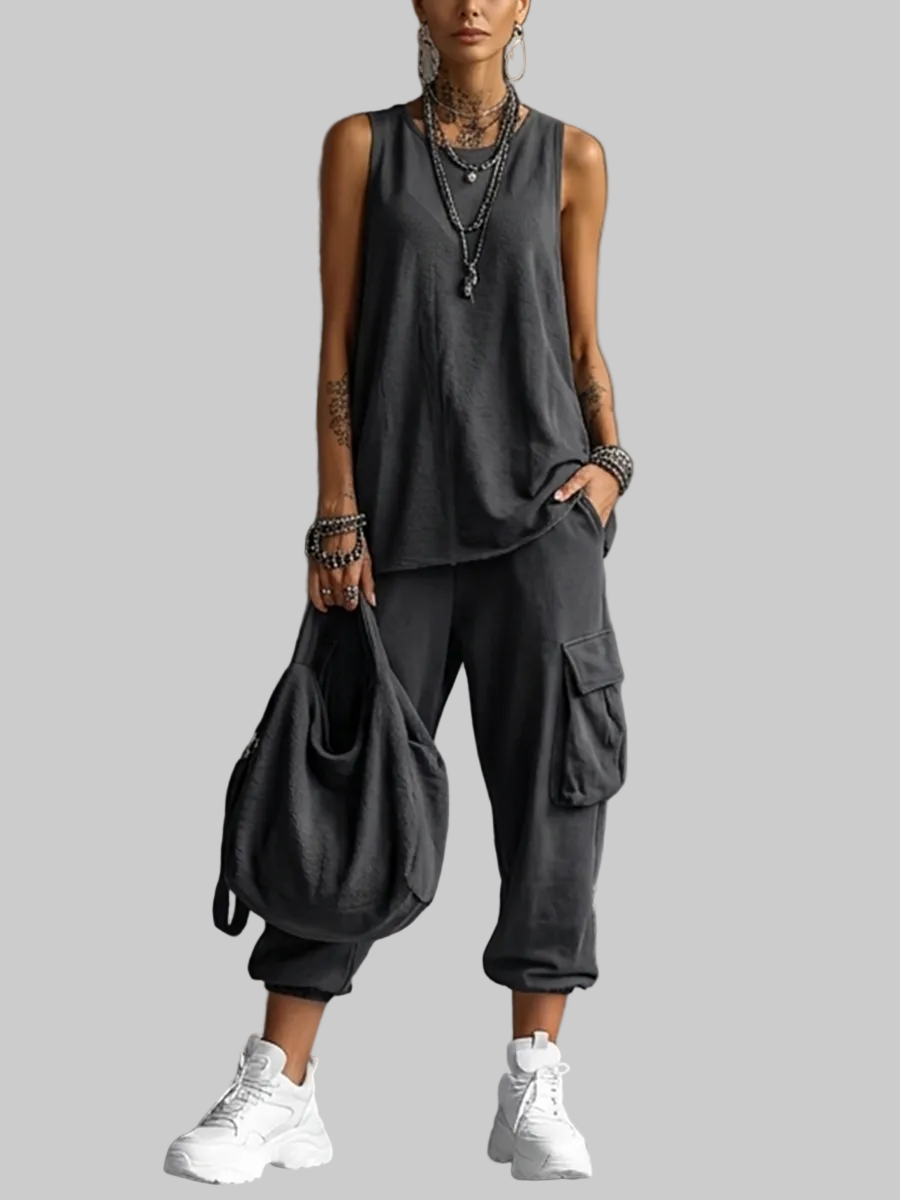 CONJUNTO INFORMAL SUAVE CON BOLSILLO