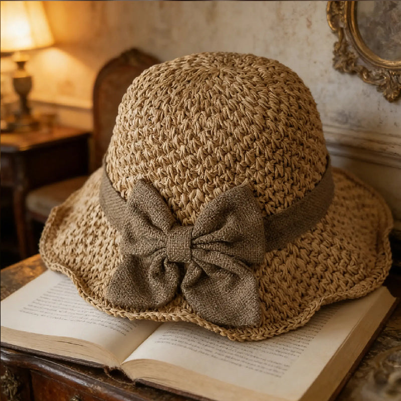 ELEGANTE SOMBRERO CON LAZO