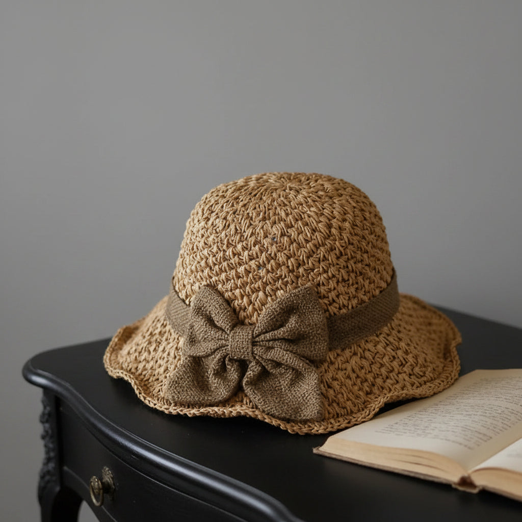 ELEGANTE SOMBRERO CON LAZO