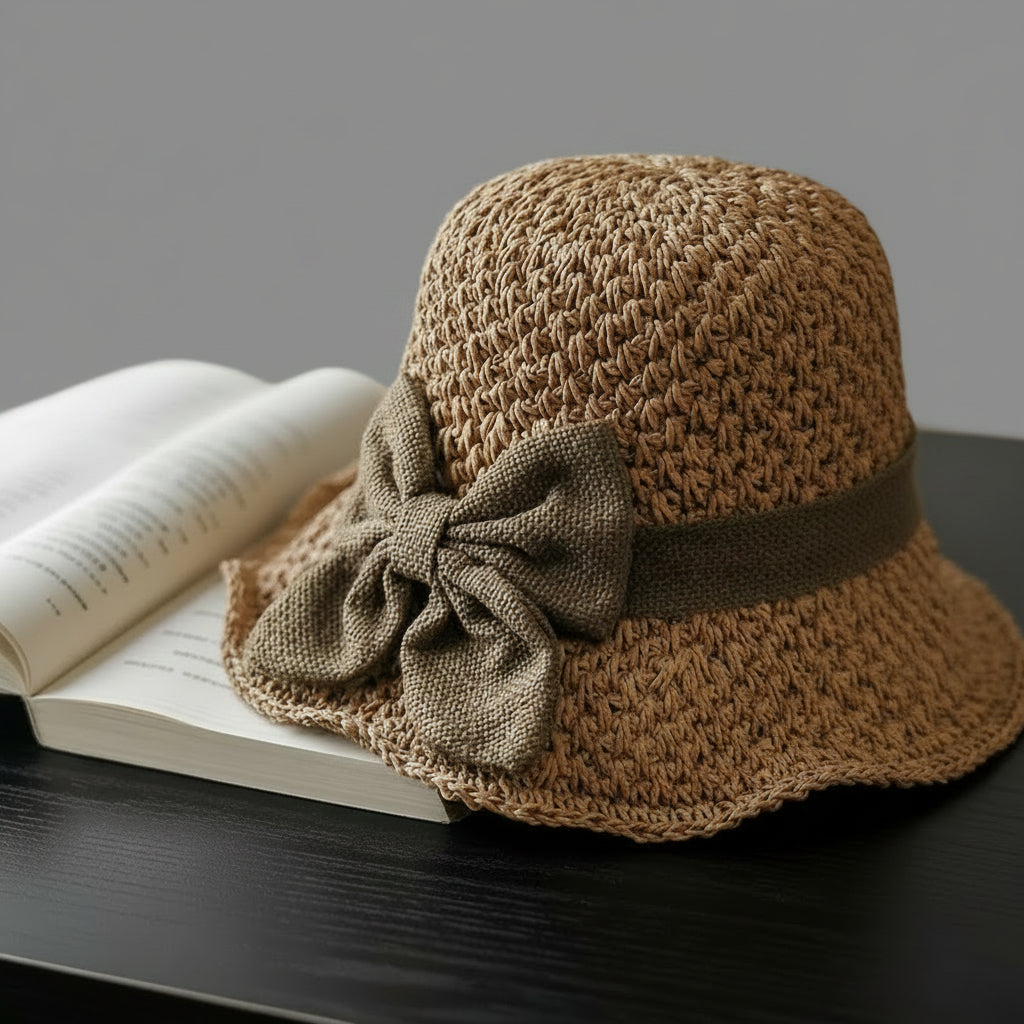 ELEGANTE SOMBRERO CON LAZO