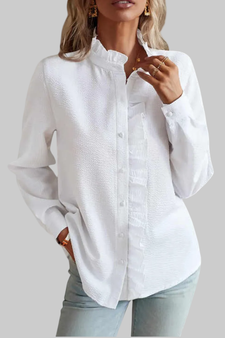 BLUSA ELEGANTE CON VOLANTES