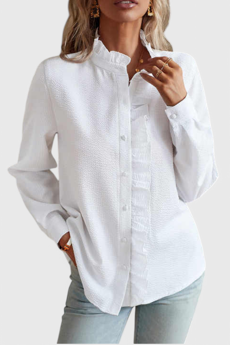 BLUSA ELEGANTE CON VOLANTES
